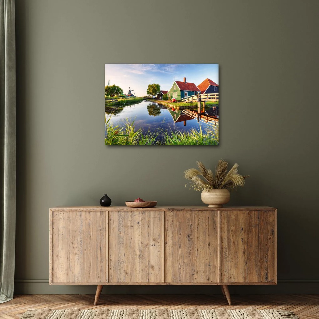 Obraz holandských mlynov (70x50 cm)