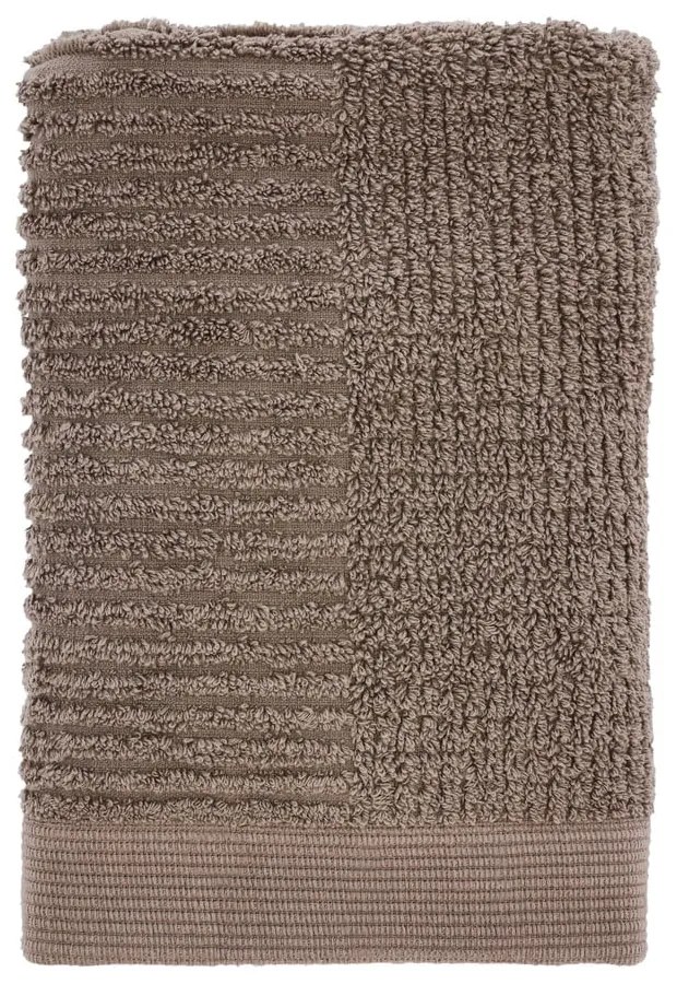 Taupe froté bavlnený uterák 50x70 cm Classic – Zone