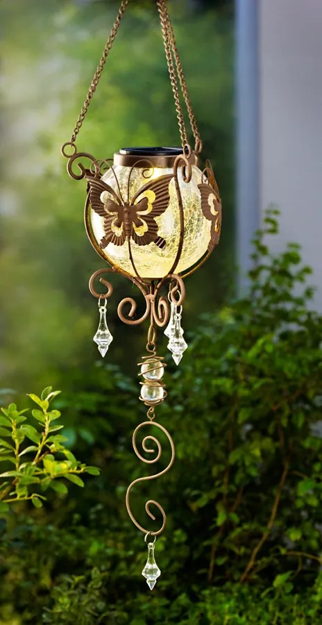 Závesná solárna dekorácia Motýľ