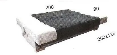Pohovka Lux II, Áno, sivá / drevo natural (element 23)