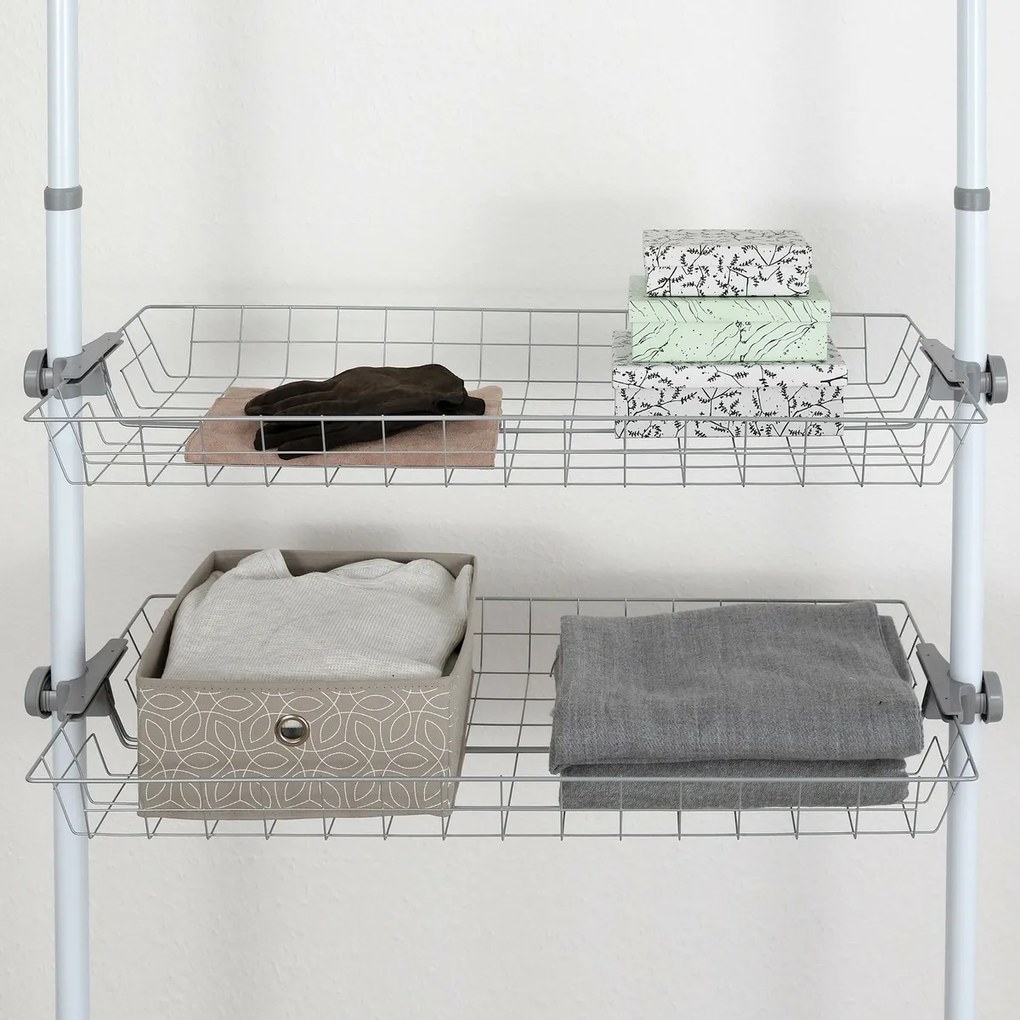 Wenko Sada 2 drôtených košov Herkules, biele