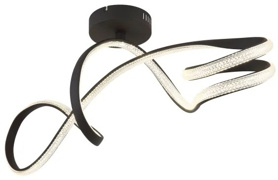 Globo 67341DS - LED Prisadený luster SWIRL LED/30W/230V čierna