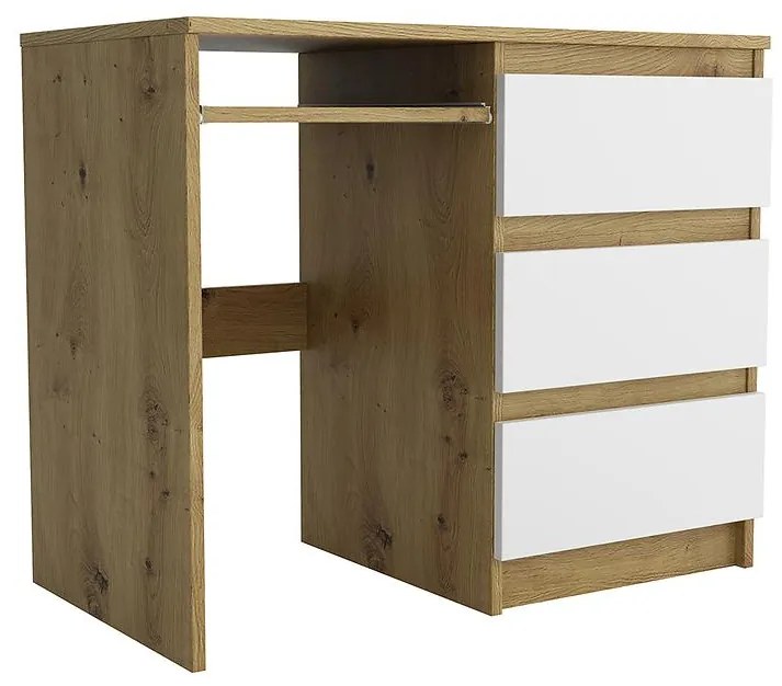 Písací stôl Leo II artisan/biela