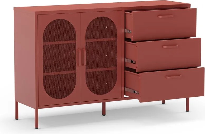 Komoda v tehlovej farbe 140x90 cm Diora – Marckeric