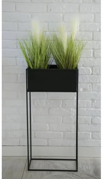 Stojan na kvety 90x44 cm čierna
