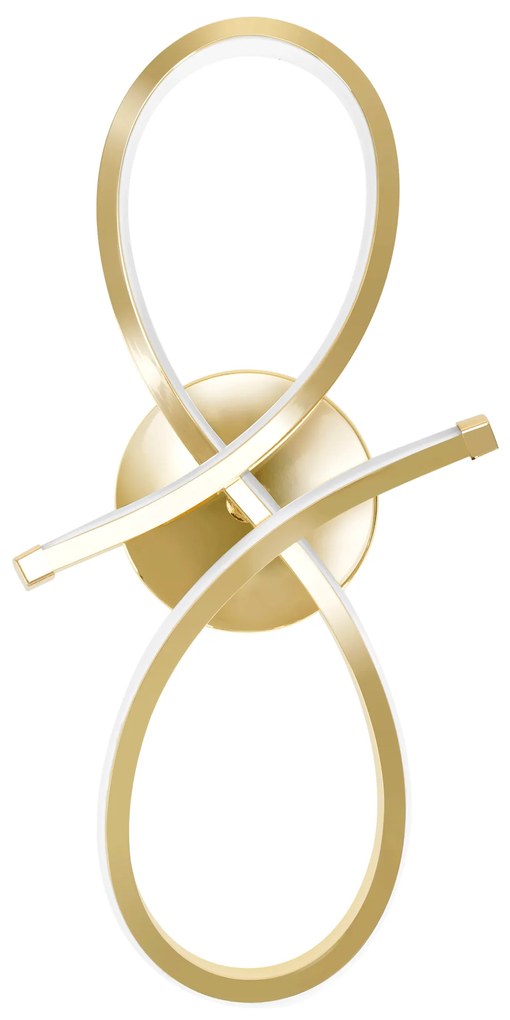 Toolight Toolight, LED nástenné svietidlo 18W APP1051-W, zlatá, OSW-01067