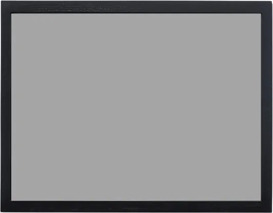 Toptabule.sk KRT03SCR Sivá kriedová tabuľa v čiernom drevenom ráme 90x60cm / nemagneticky