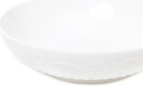 Hlboký tanier SYLIA biely s ornamentom SS23 844022