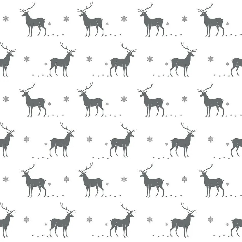 Prehoz na posteľ Reindeer, sivá, 200 x 220 cm