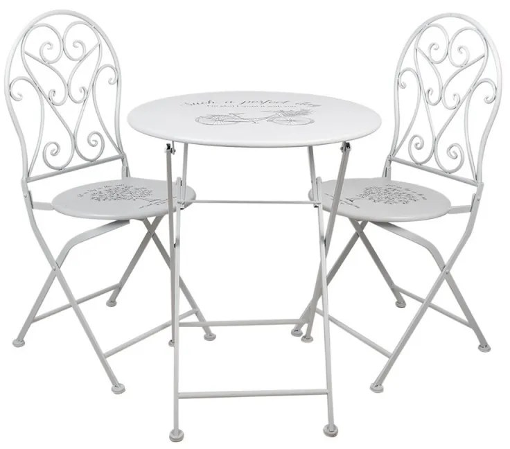 Záhradná sada - Ø 60 * 70 / 2x Ø 40 * 40 * 92 cm