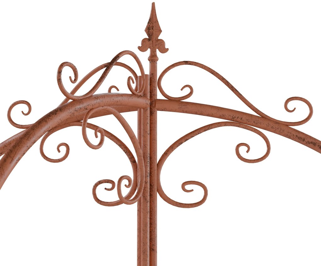 Mriežka na popínavé rastliny Flowton - hnedá