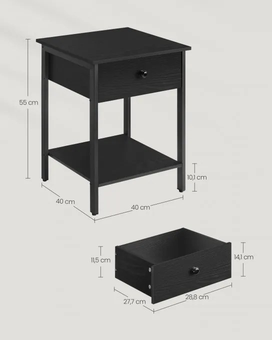 Set dvoch nočných stolíkov LET506B56