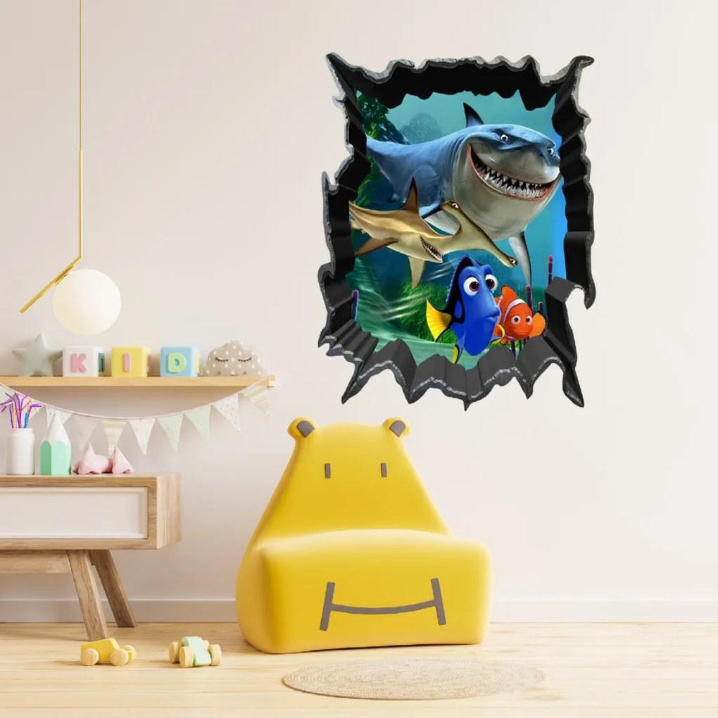 Samolepka na stenu "Hľadá sa Dory" 50x70cm