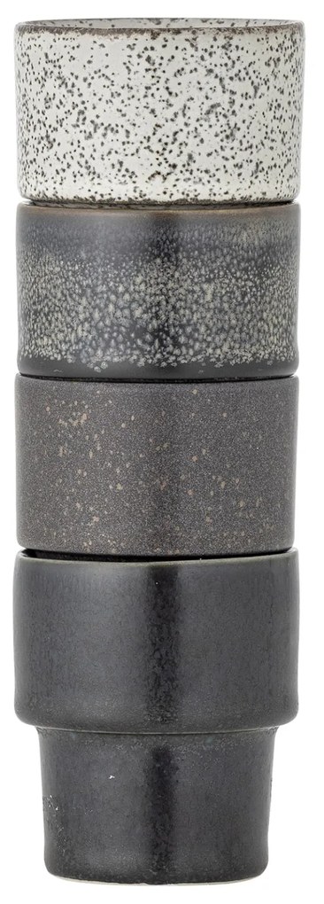 Bloomingville Hrnček Espresso Ewan Brown 75 ml – sada 4 ks