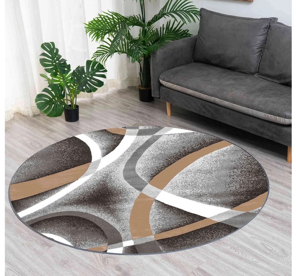 TZ Okrúhly vzorovaný koberec Melody Rozmer: 200 cm