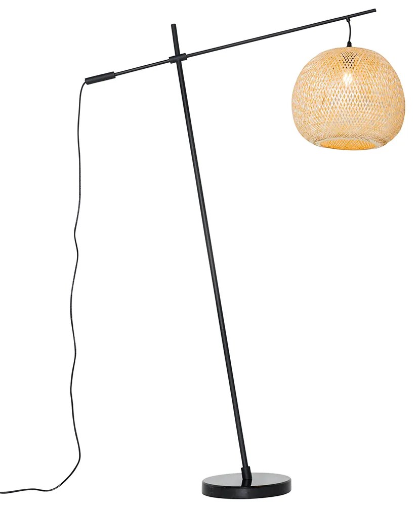 Orientálna vonkajšia stojaca lampa bambus IP44 - Rafael