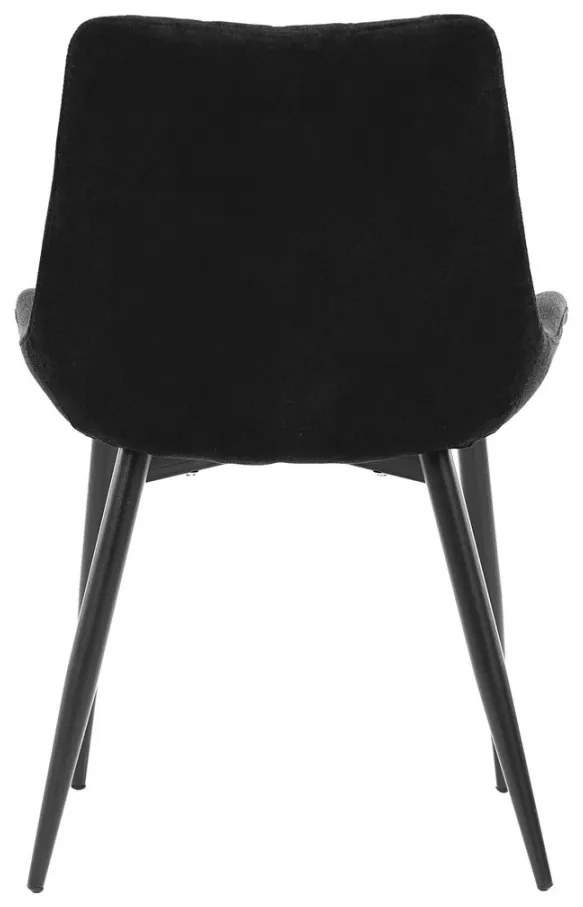 Autronic JEDÁLENSKÁ STOLIČKA - čierna látka - 54 x 83 x 65 cm, textil + kov