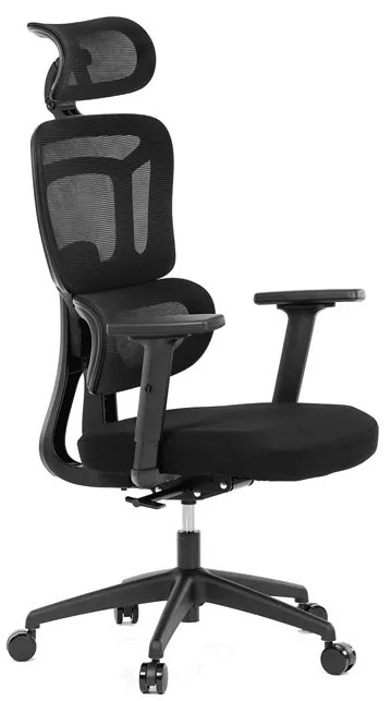 Autronic BONTEC Kancelárska stolička, synchrónny mechanizmus, čierna sieťovina, KA-Y358 BK Farba: Čierna