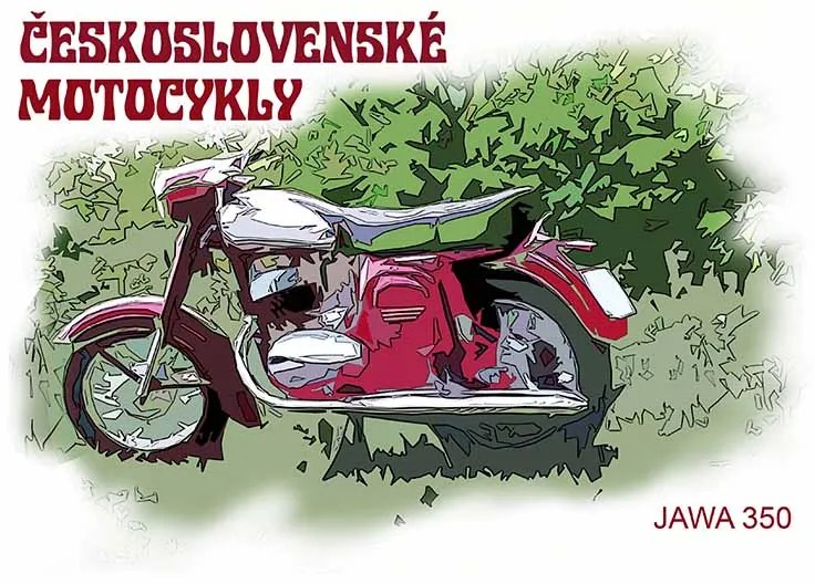 Ceduľa Československé Motocykly - Jawa 350