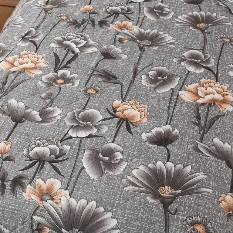 Letná prikrývka FLORVEX 140x200 cm, sivá