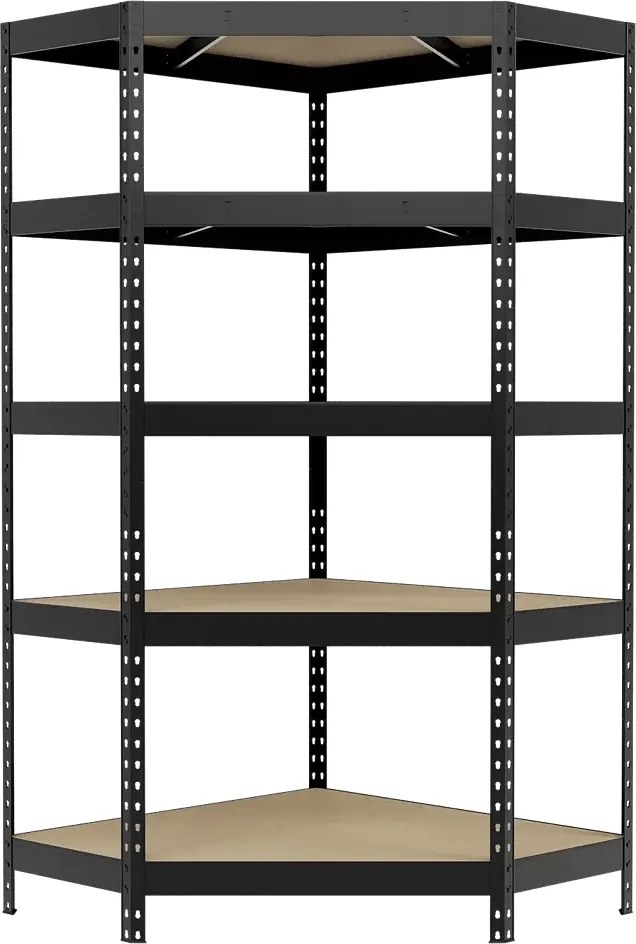 Regalux Vysokozáťažový regál rohový, 180 × 90 × 40 cm, nosnosť police: 210 kg