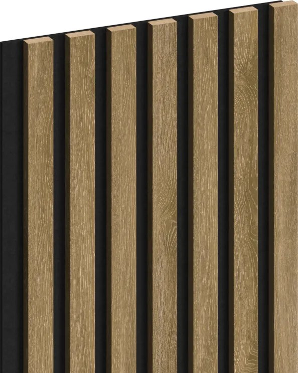 Mexen Lam-F, akustické stenové lamely 275 × 31,5 cm, filc 6 mm, dub klasický, S105-275317-2812-072