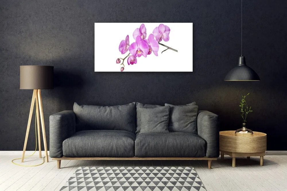 Skleneny obraz Vstavač orchidea kvety 100x50 cm 2 Prívesky