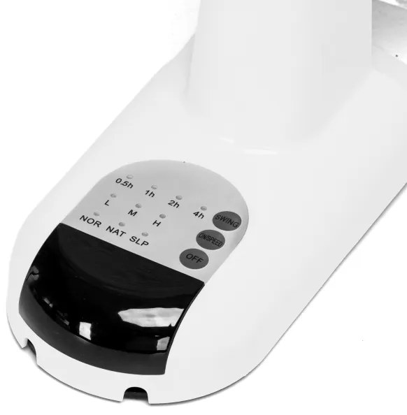 Aigostar -  Nástenný ventilátor 45W/230V biela + DO