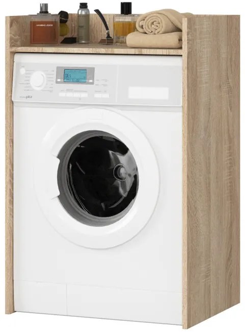 Kúpeľňová skrinka na práčku FIN dub sonoma