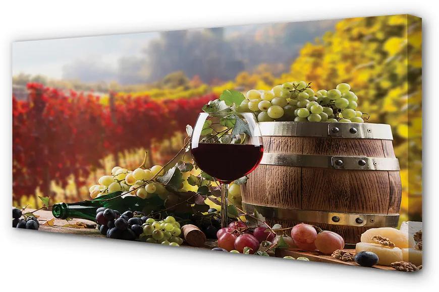 Obraz canvas Jesene poháre na víno 100x50 cm