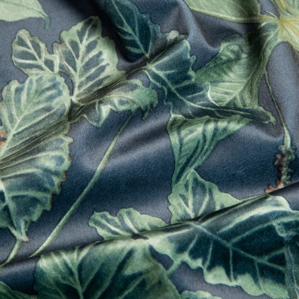 ZATEMŇOVACÍ ZÁVES NA KRÚŽKOCH KLARA 140X250 CM LISTY