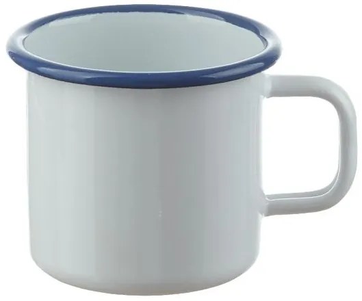 Biely smaltovaný hrnček White blue - Ø7*7cm - 200ml