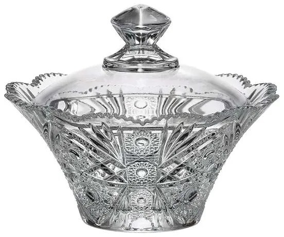 Crystal Bohemia dóza s vekom Sissi 205 mm