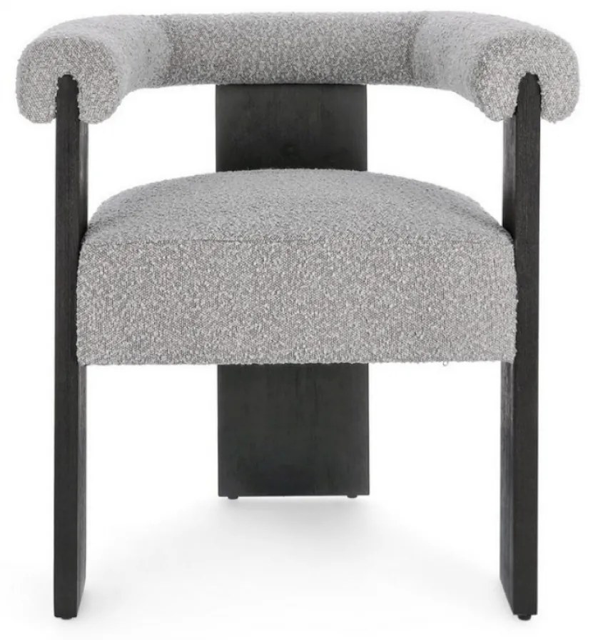 AGAPE ČALÚNENÉ KRESLO grey/black
