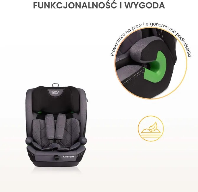 CARETERO autosedačka VIVO I-SIZE EMERALD (76-150)