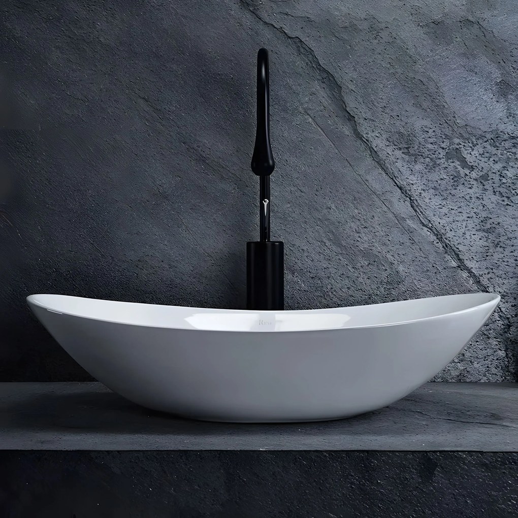 Rea Royal, umývadlo na dosku 62x36 cm, biela, REA-U0441