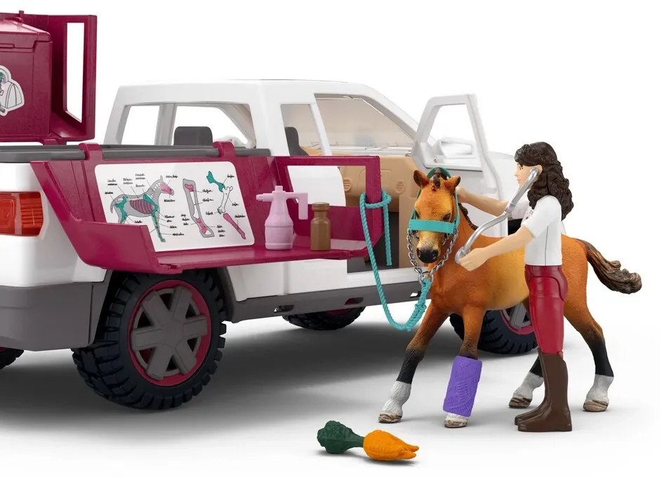 Schleich 42704 Mobilný veterinár s prívesom