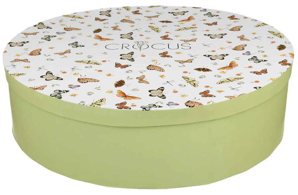 Porcelánová šálka na nohe s podšálkou Crocus Butterflies 250 ml sada 6ks