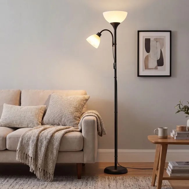 Stojacia lampa s nastaviteľnou lampou na čítanie LFLB35019B102