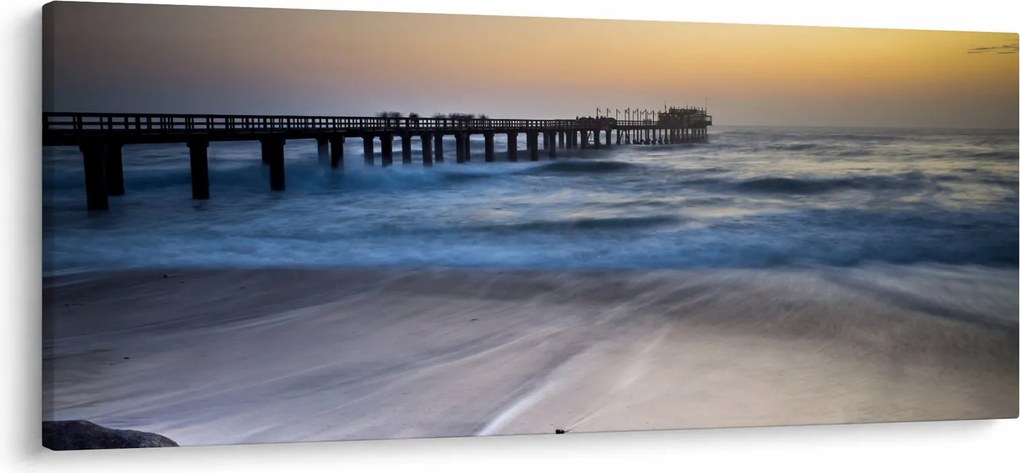 Obraz prístavu v Namíbii (120x50 cm)