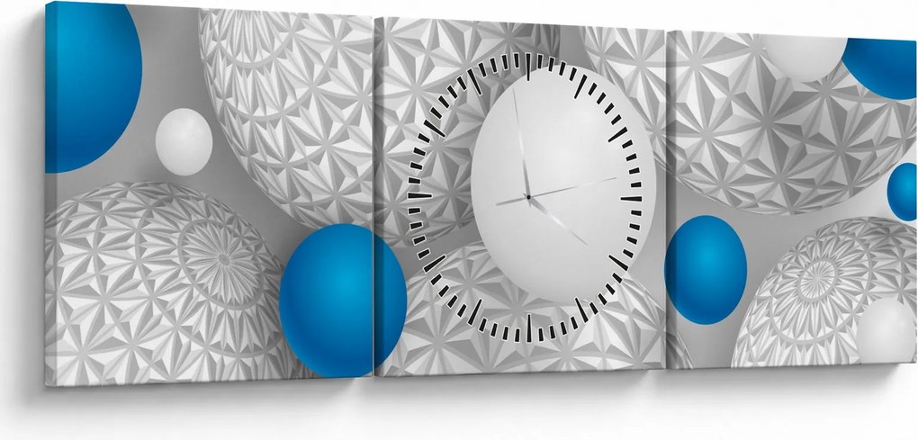 Obraz s 3D motívom (s hodinami) (90x30 cm)