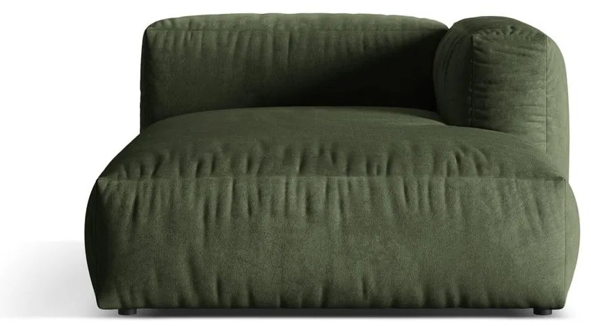 Zelený zamatový modul pohovky (pravý roh) Martina – Micadoni