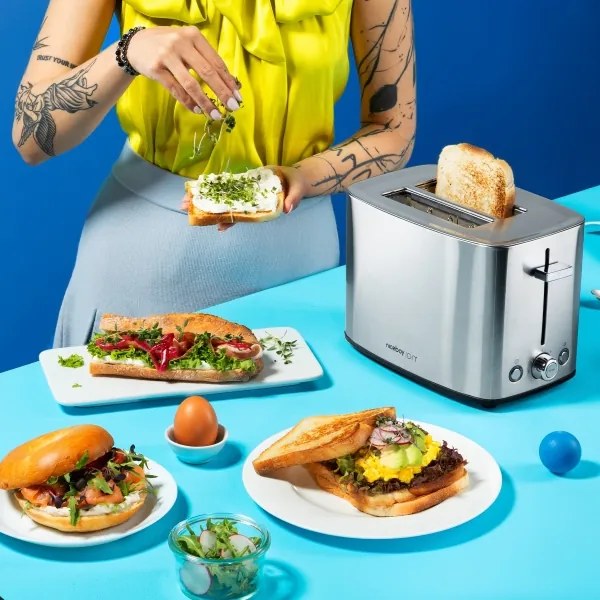 Niceboy ION Cruncher C4 - Hriankovač s dvomi otvormi a rozpekačom 850W/230V nerez