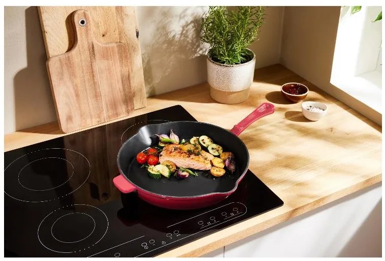 Silvercrest®  Liatinová panvica Premium, 30 cm (červená)  (100393139)