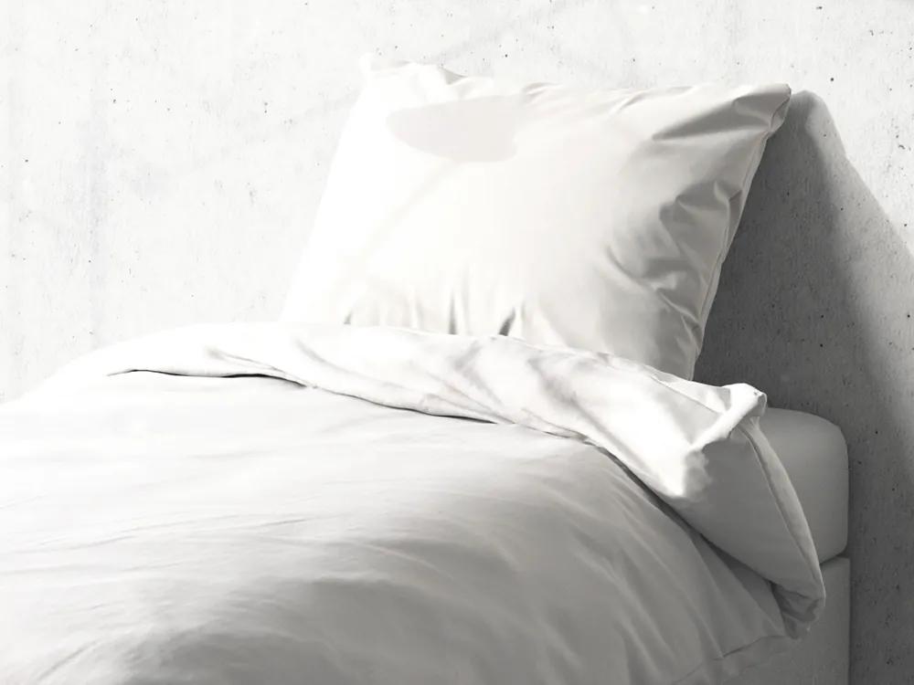 Detské bavlnené posteľné obliečky do postieľky Moni MO-039 Biele Do postieľky 90x140 a 40x60 cm