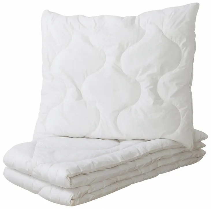 Exkluzívny vlnený set: Peřina aj dvojitý vankúš ručne prešité aktívnym striebrom