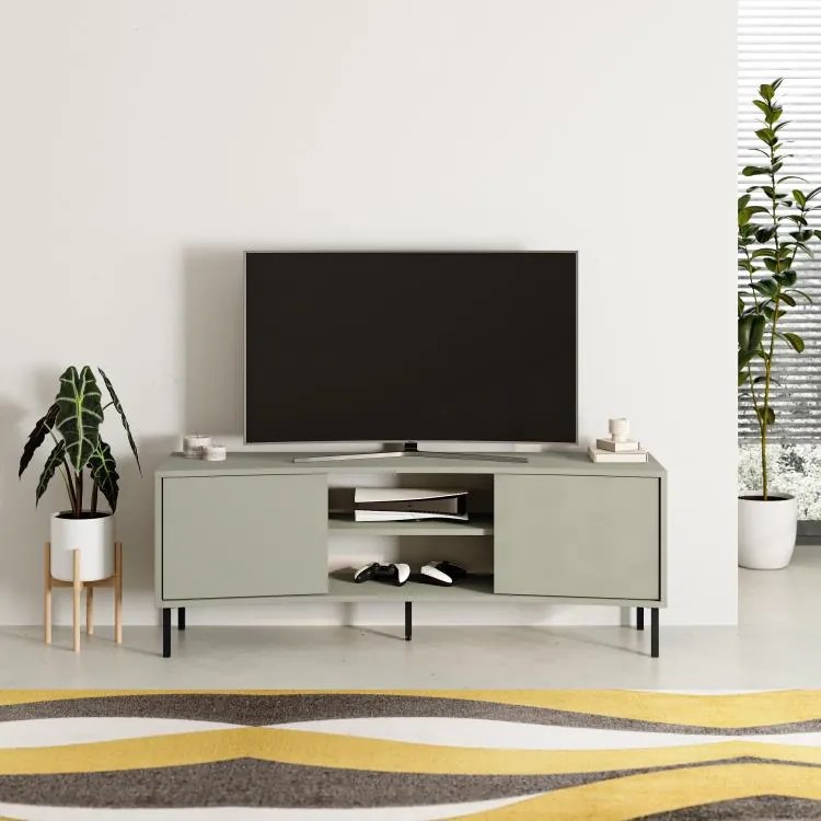 TV stolík Houseland Frem šedo-zelený