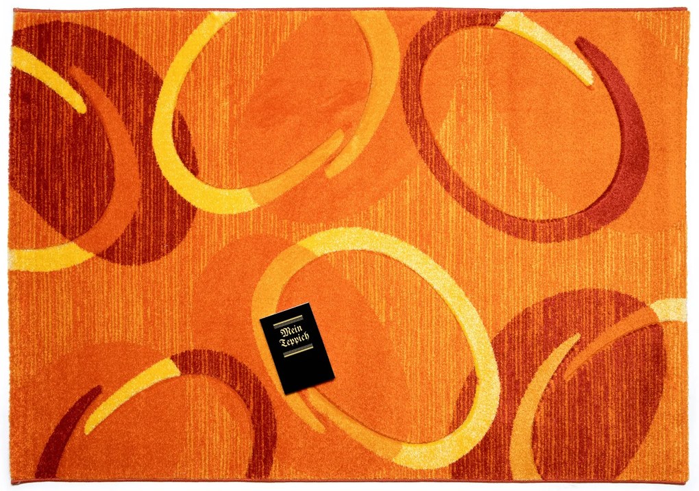 Kusový koberec Florida orange 9828, 120x170, oranžová, chodba / predsieň, Spoltex