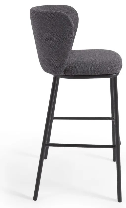 Tmavosivá barová stolička 102 cm Ciselia – Kave Home