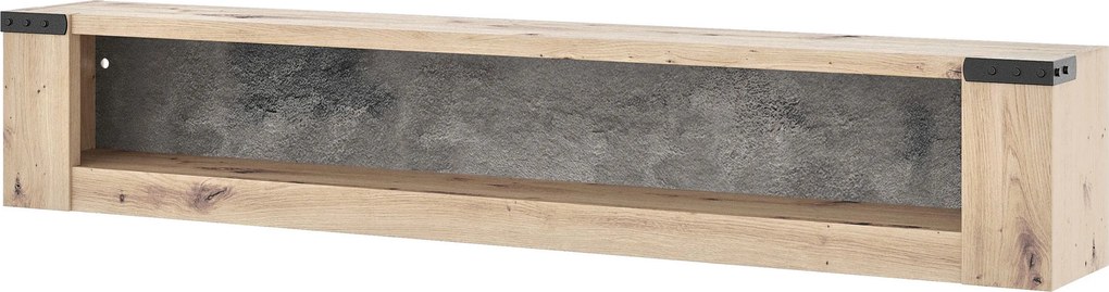 XXXLutz ZÁVESNÝ DIEL, bridlicová, dub artisan, 160/29/23 cm Hom`in - Obývacie steny - 000552062302